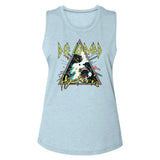 Def Leppard Hysteria Triangle Official Ladies Muscle Tank