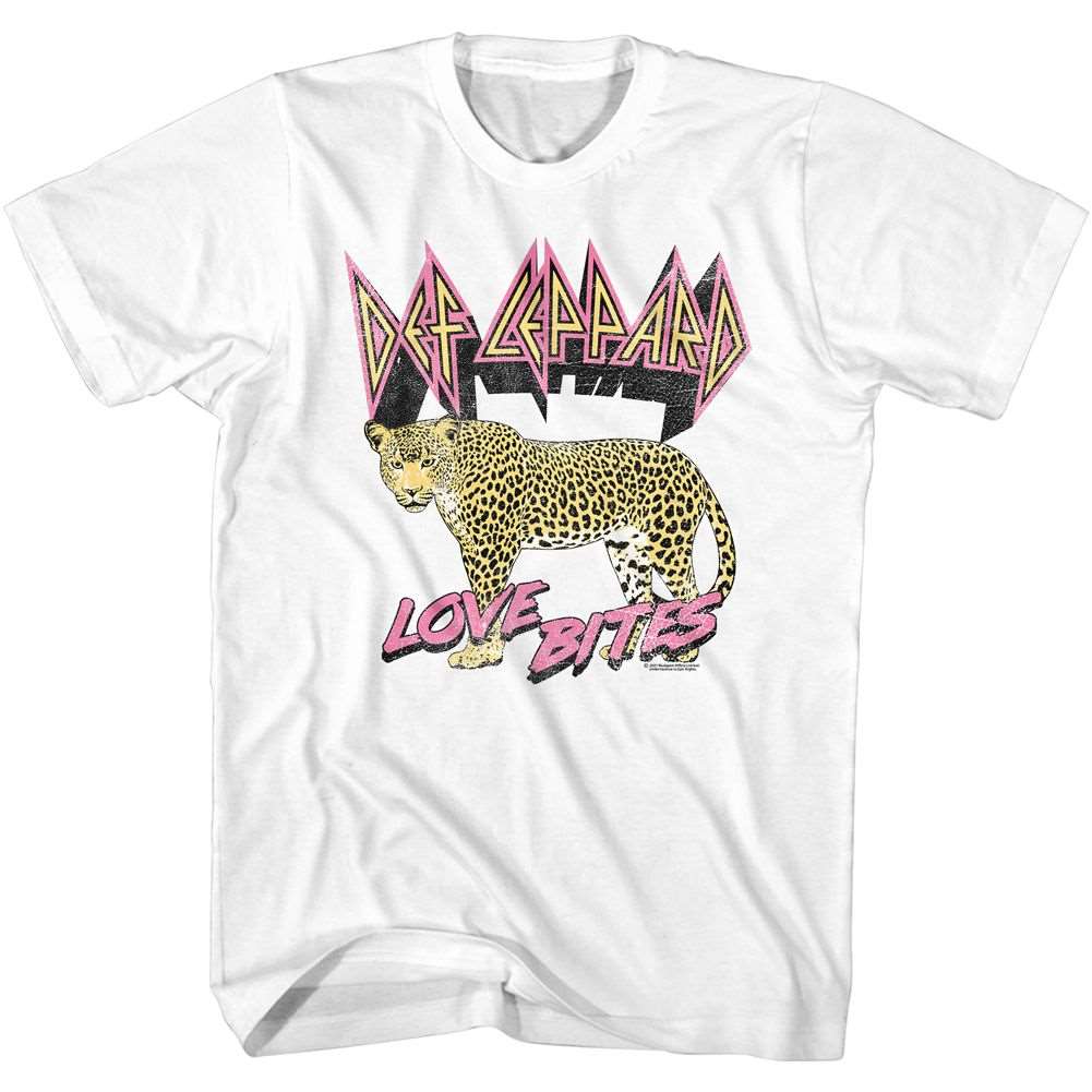 Def Leppard Love Bites Leopard Official T-Shirt