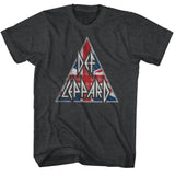 Def Leppard British Logo Official Heather T-Shirt