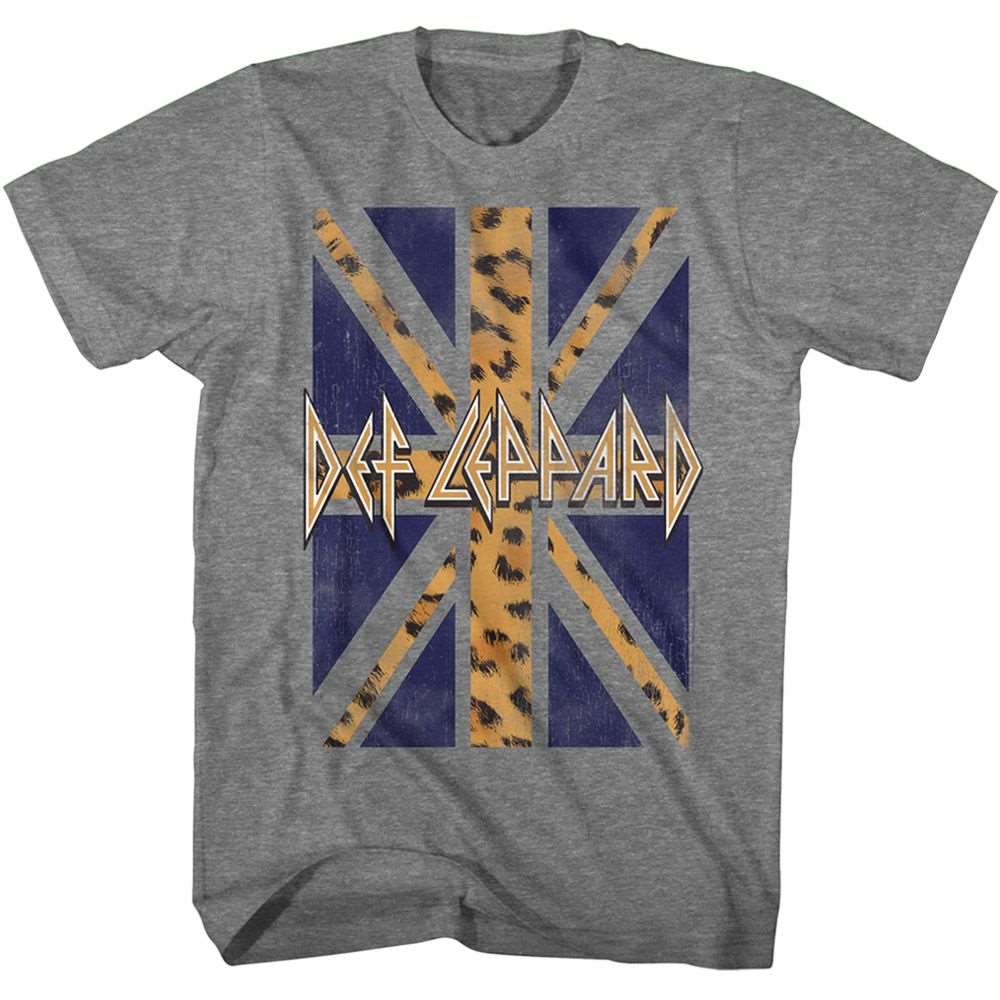 Def Leppard Leopard Flag Heather T-Shirt