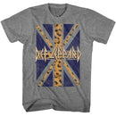 Def Leppard Leopard Flag Heather T-Shirt Large *Sale