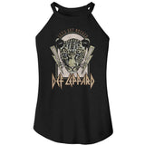 Def Leppard Lightning Lets Get Rocked Official Ladies Sleeveless Rocker Tank