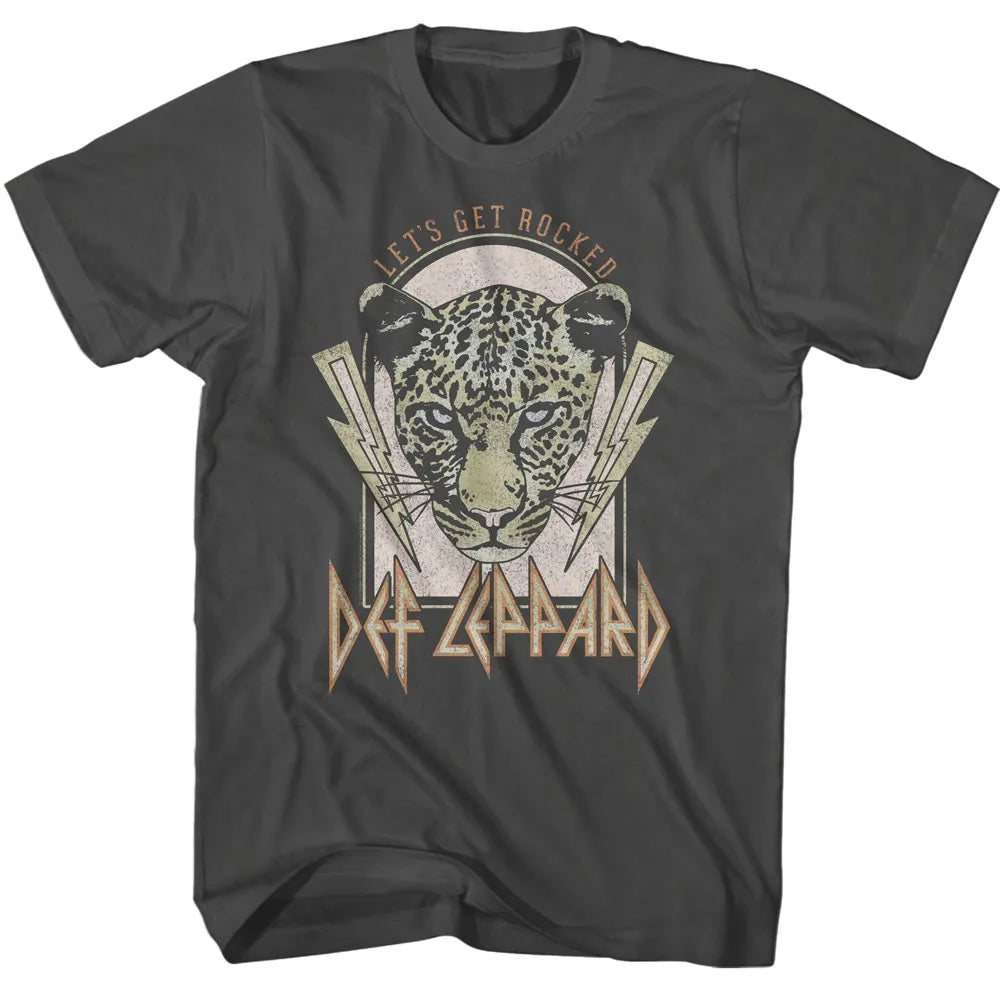 Def Leppard Lightning Let's Get Rocked Official T-Shirt Small *Sale