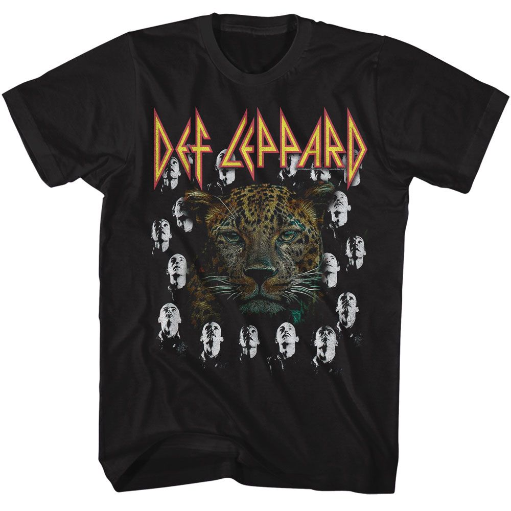 Def Leppard Leopard With High 'N Dry Heads Official T-Shirt
