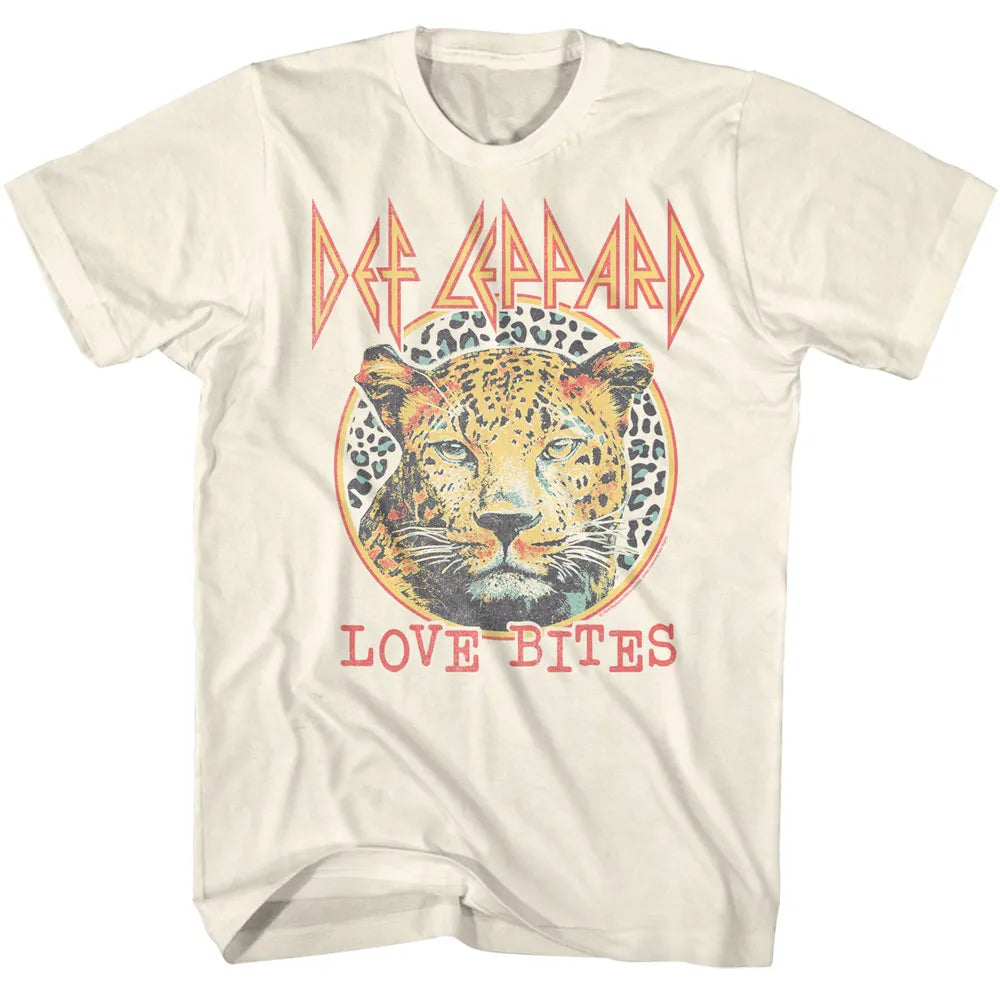 Def Leppard Love Bites Leopard Official T-Shirt