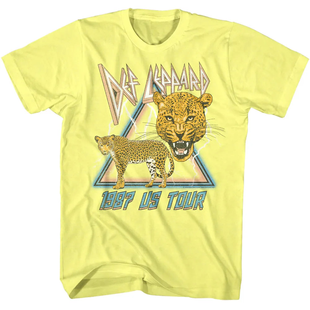 Def Leppard 1987 Lightning And Leopards Official T-Shirt