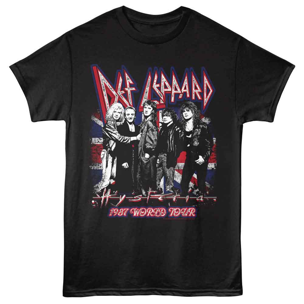 Def Leppard Hysteria Flag Official T-Shirt