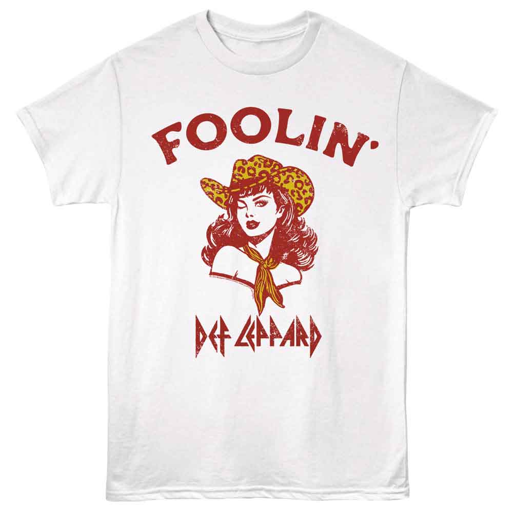 Def Leppard Foolin' Cowgirl Official T-Shirt