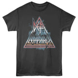 Def Leppard Clouds Lightning Triangle Official T-Shirt
