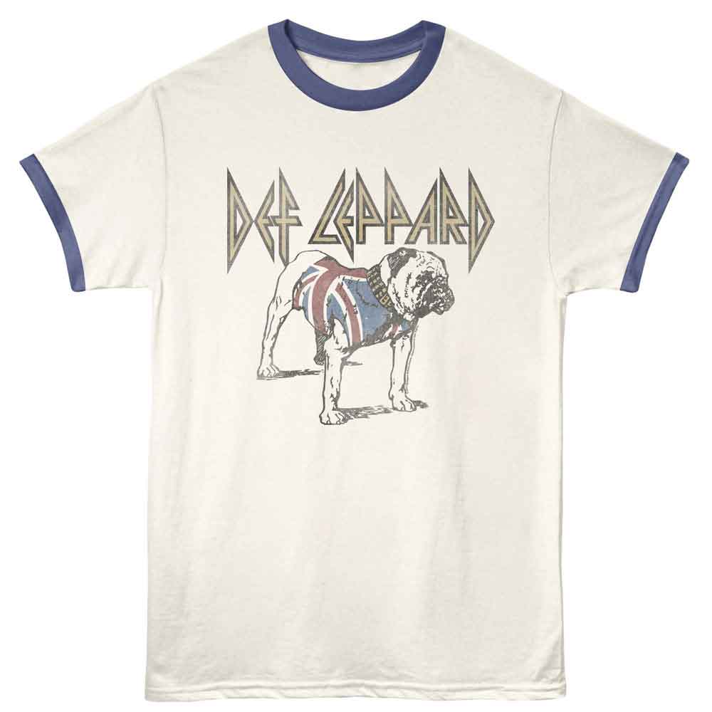 Def Leppard Dog Official Ringer T-Shirt