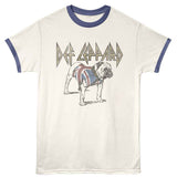 Def Leppard Dog Official Ringer T-Shirt