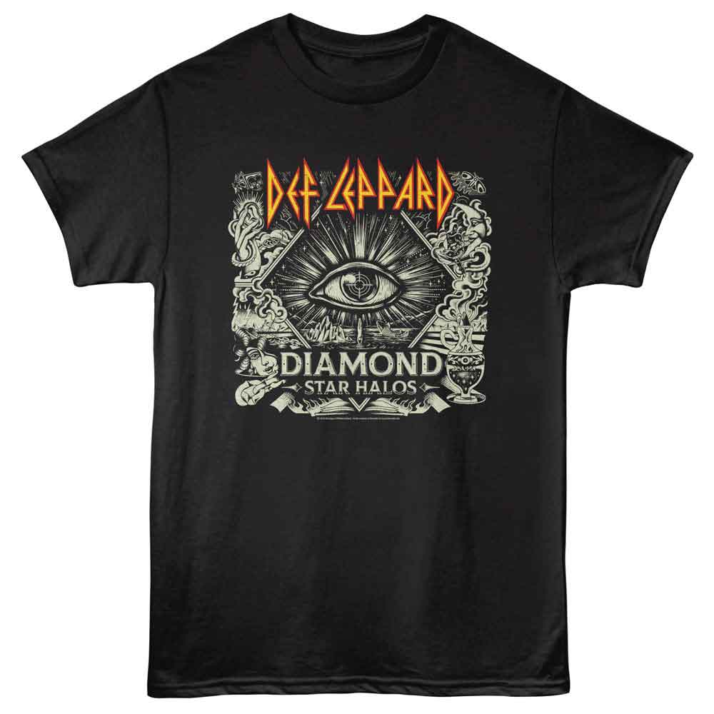 Def Leppard Diamond Star Halos Official T-Shirt