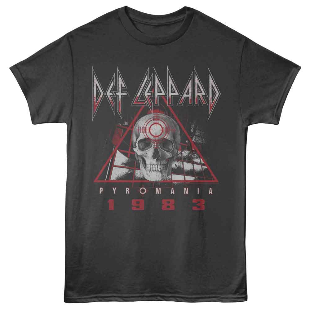 Def Leppard Pyro Skull Official T-Shirt