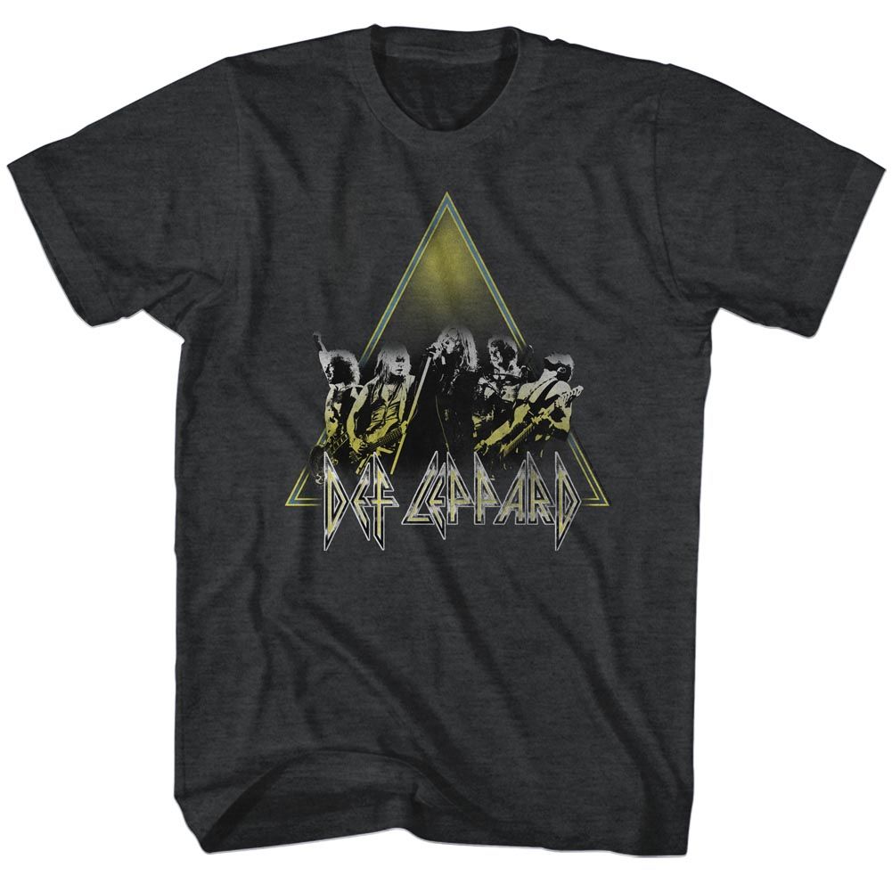 Def Leppard Performing Official Heather T-Shirt