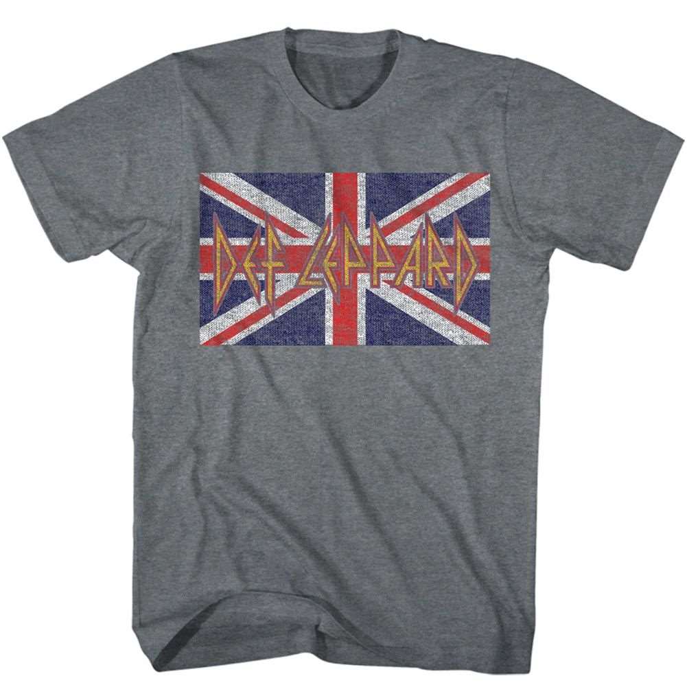 Def Leppard British Flag Heather T-Shirt