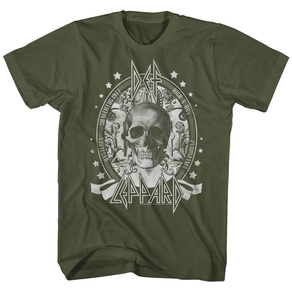 Def Leppard Skull Official T-Shirt