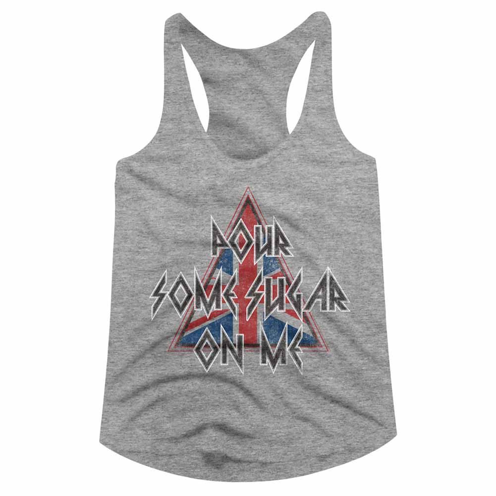 Def Leppard Pour Some Triangle Official Ladies Racerback Shirt
