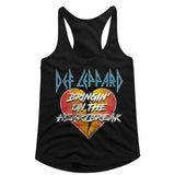 Def Leppard Bringin' On The Heartbreak Official Ladies Racerback Shirt Large *Sale