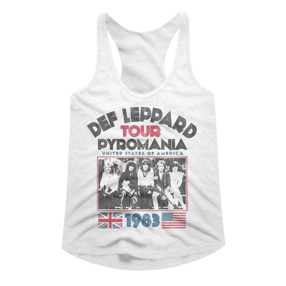 Def Leppard Pyro Tour Official Ladies Racerback Shirt
