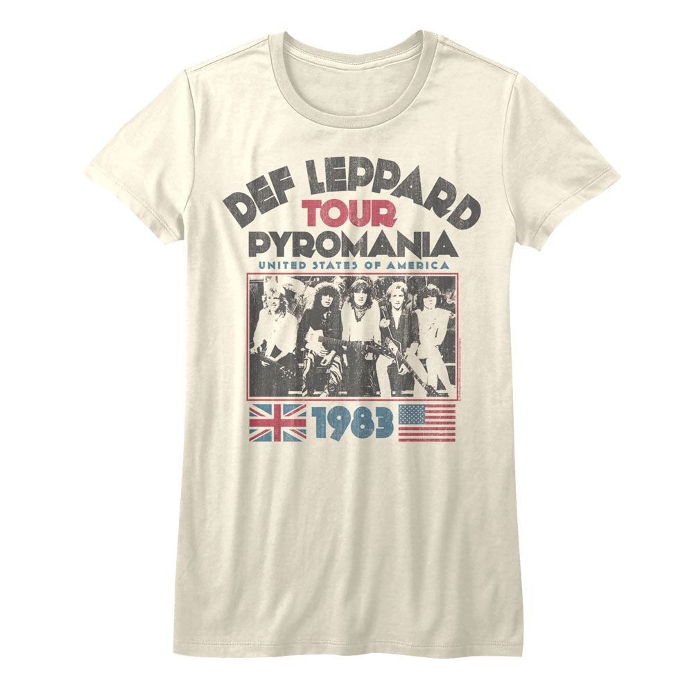 Def Leppard Pyro Tpur Official Ladies T-Shirt