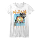 Def Leppard Faded Pyromania Official Ladies T-Shirt