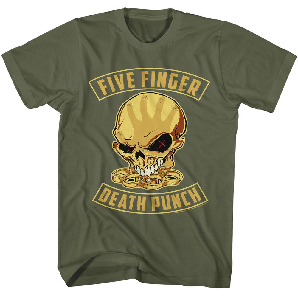 Five Finger Death Punch Skull And Knuckles Official T-Shirt