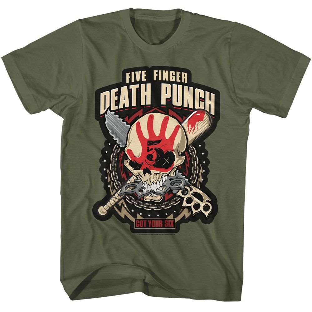 Five Finger Death Punch Got Your Six Official T-Shirt