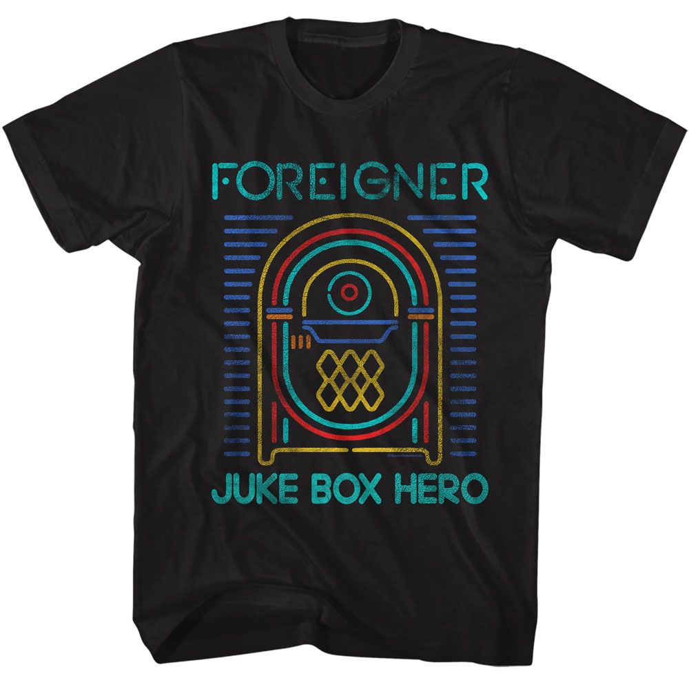 Foreigner Juke Box Hero Official T-Shirt
