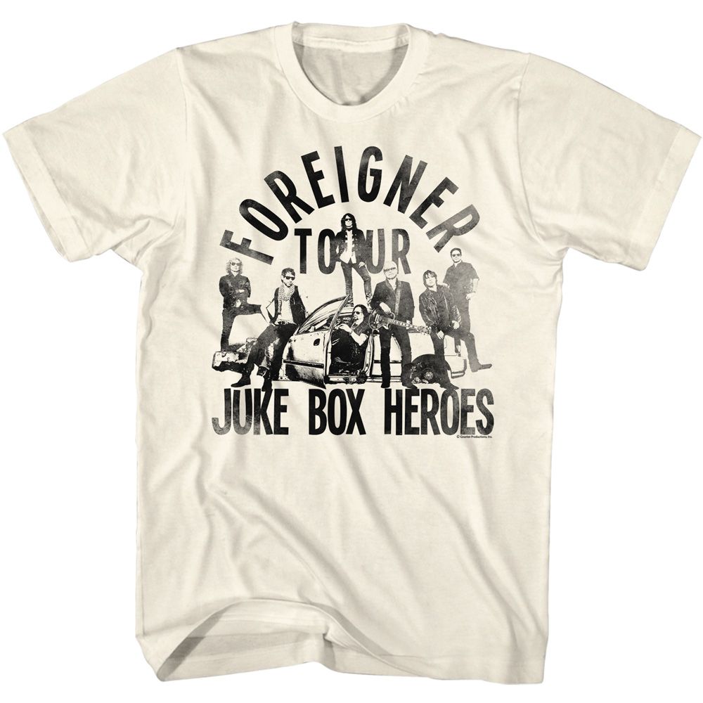 Foreigner Juke Box Heroes Official T-Shirt