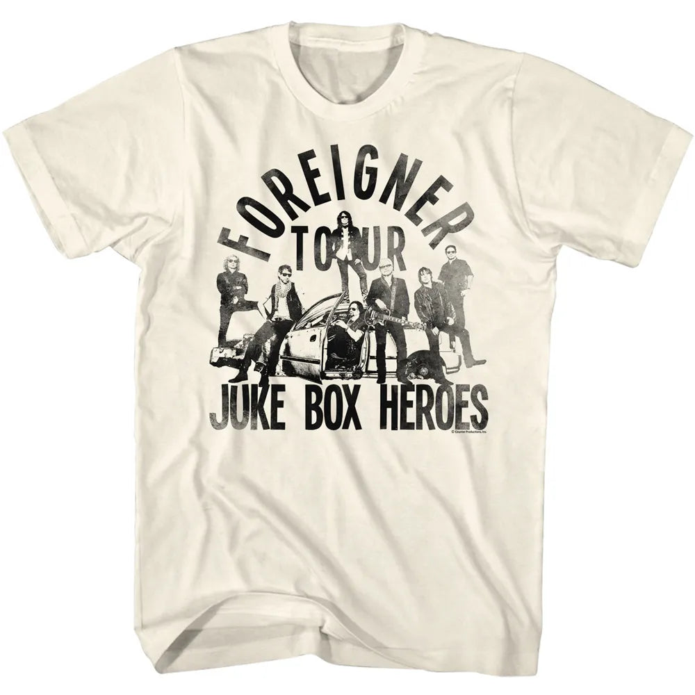 Foreigner Juke Box Heroes Official T-Shirt Small *Sale