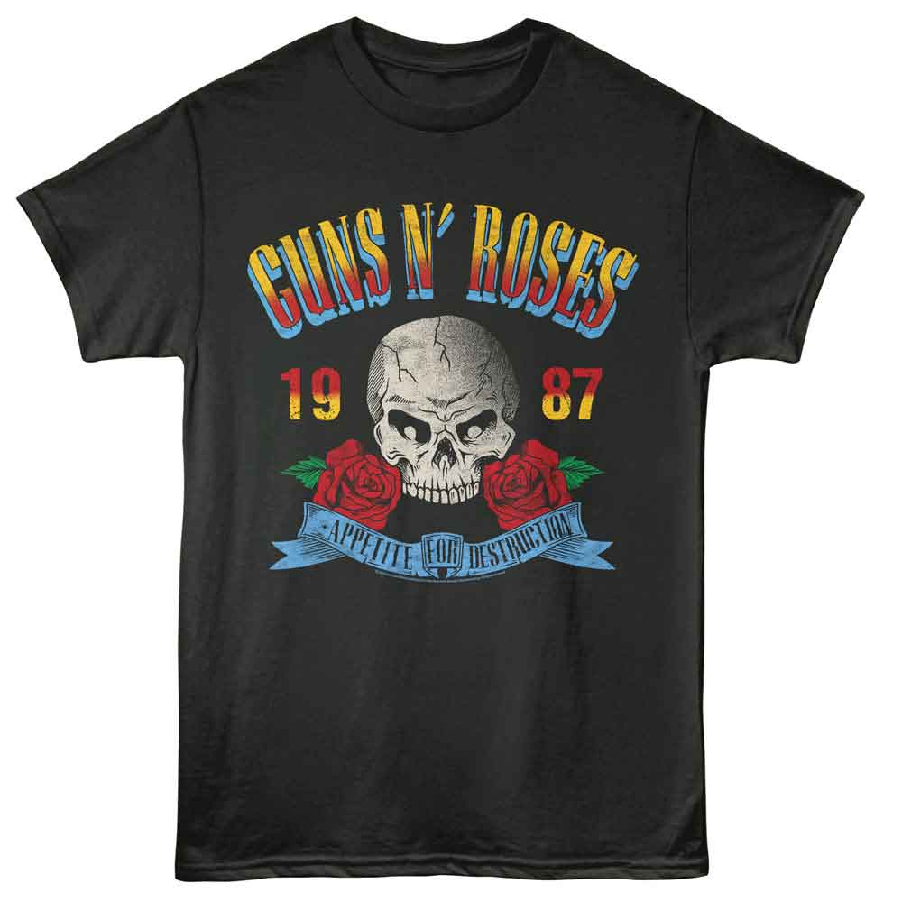 Guns N Roses Appetite For Destruction 87 Official T-Shirt