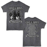 Guns N Roses Appetite Songs F/B Official Heather T-Shirt