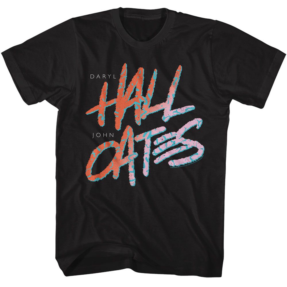 Hall And Oates 80's Text Official T-Shirt