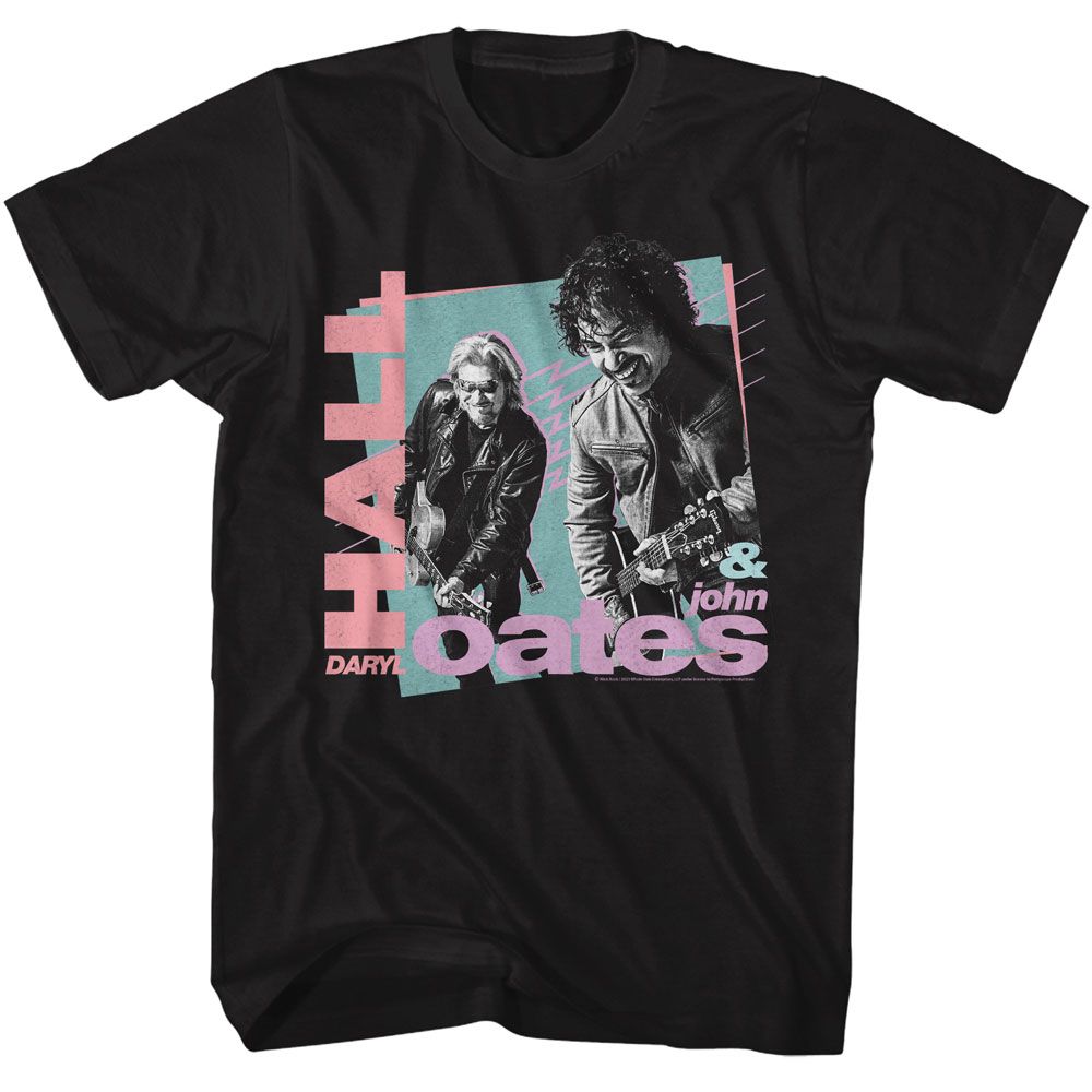Hall And Oates Rockin 80's Shapes Official T-Shirt