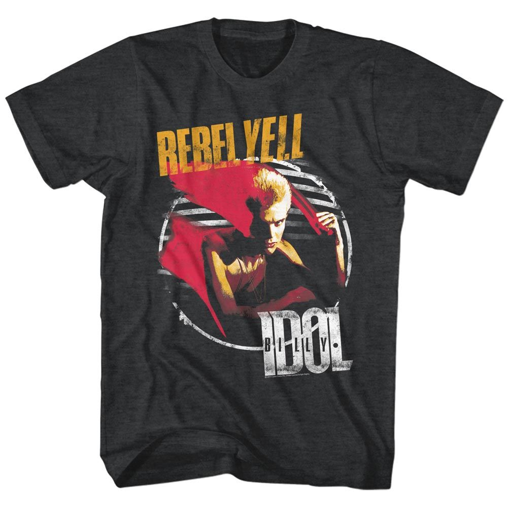 Billy Idol  Rebel Yell Tour Official Heather T-Shirt