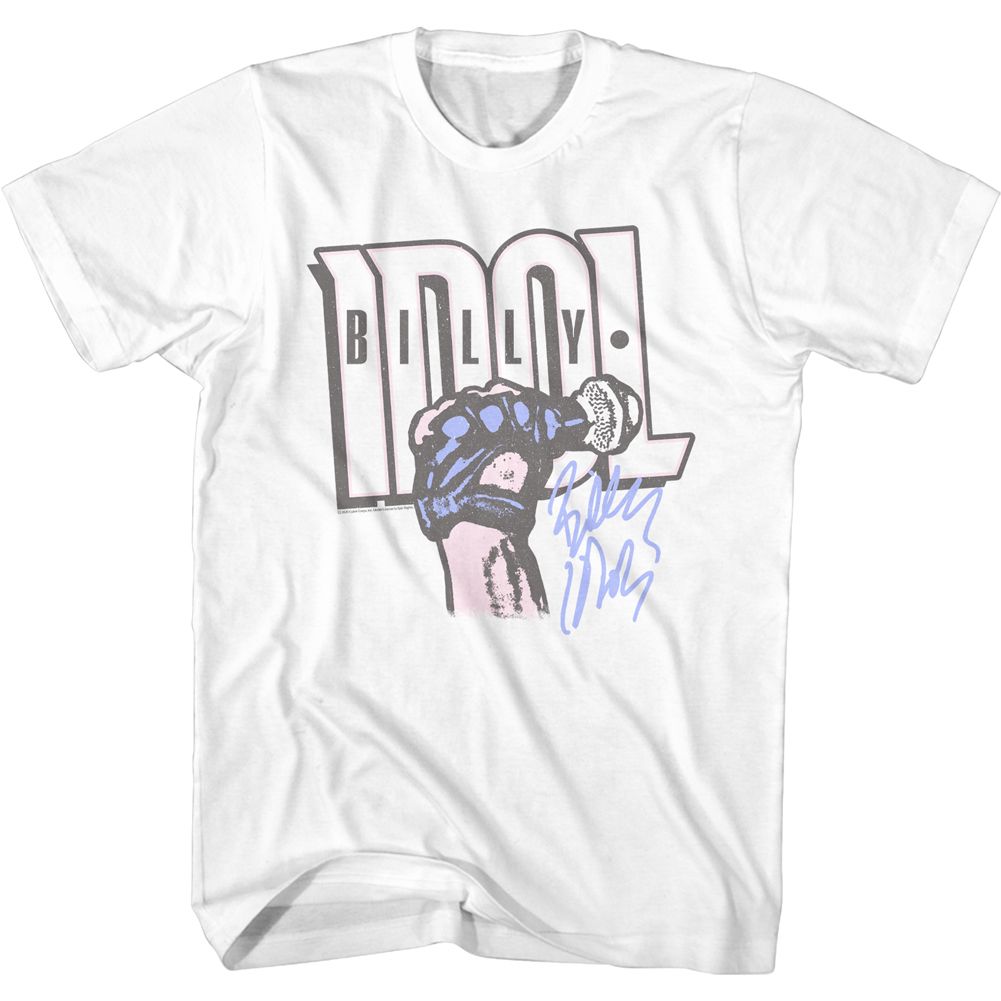 Billy Idol Idol Fist Official T-Shirt Small *Sale