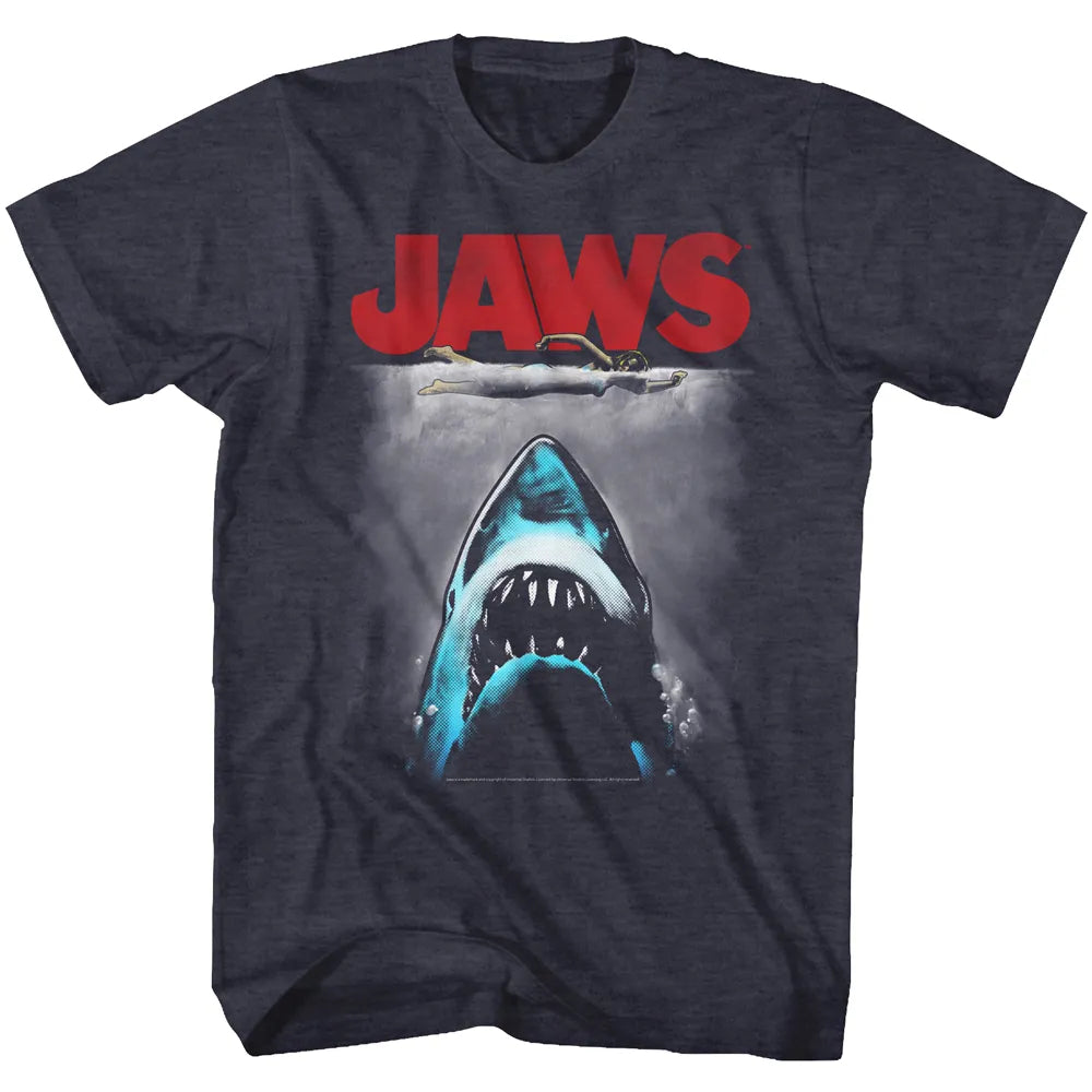 Jaws Red Logo Official Heather T-Shirt
