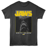 Jaws Poster With Amity Island Official T-Shirt