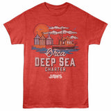 Jaws Orca Deep Sea Charter Official Heather T-Shirt