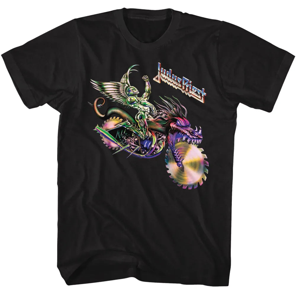 Judas Priest Colorful PK Motorcyle Official T-Shirt