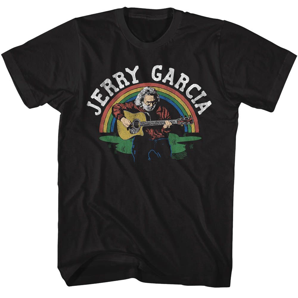 Jerry Garcia Jerry And Rainbow Official T-Shirt