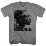 Jimi Hendrix Vintage Face Official Heather T-Shirt