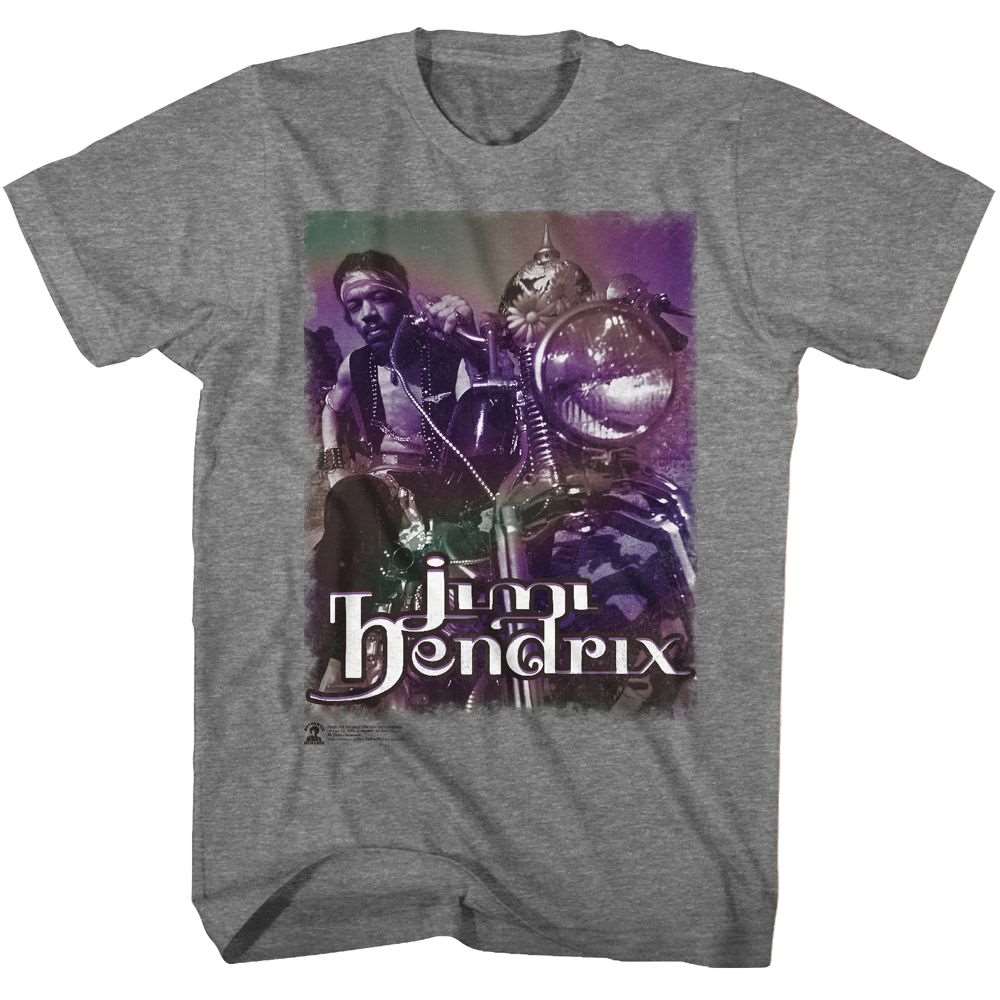 Jimi Hendrix South Saturn Delta Official Heather T-Shirt