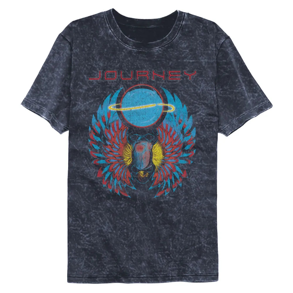 Journey Scarab With Orb Official Mineral Washed T-Shirt Large *Sale