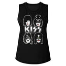 Kiss Faces Official Ladies Muscle Tank 2x-Large *Sale