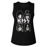 Kiss Faces Official Ladies Muscle Tank Medium *Sale