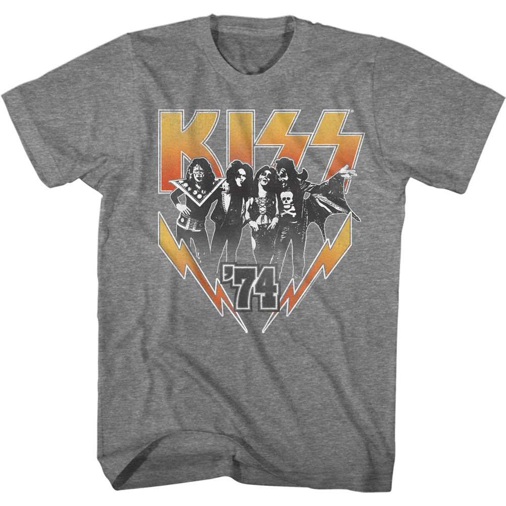 Kiss 74 Heather T-Shirt