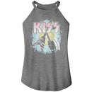 Kiss Two Guitars Official Ladies Sleeveless Rocker Tank X-Large *Sale