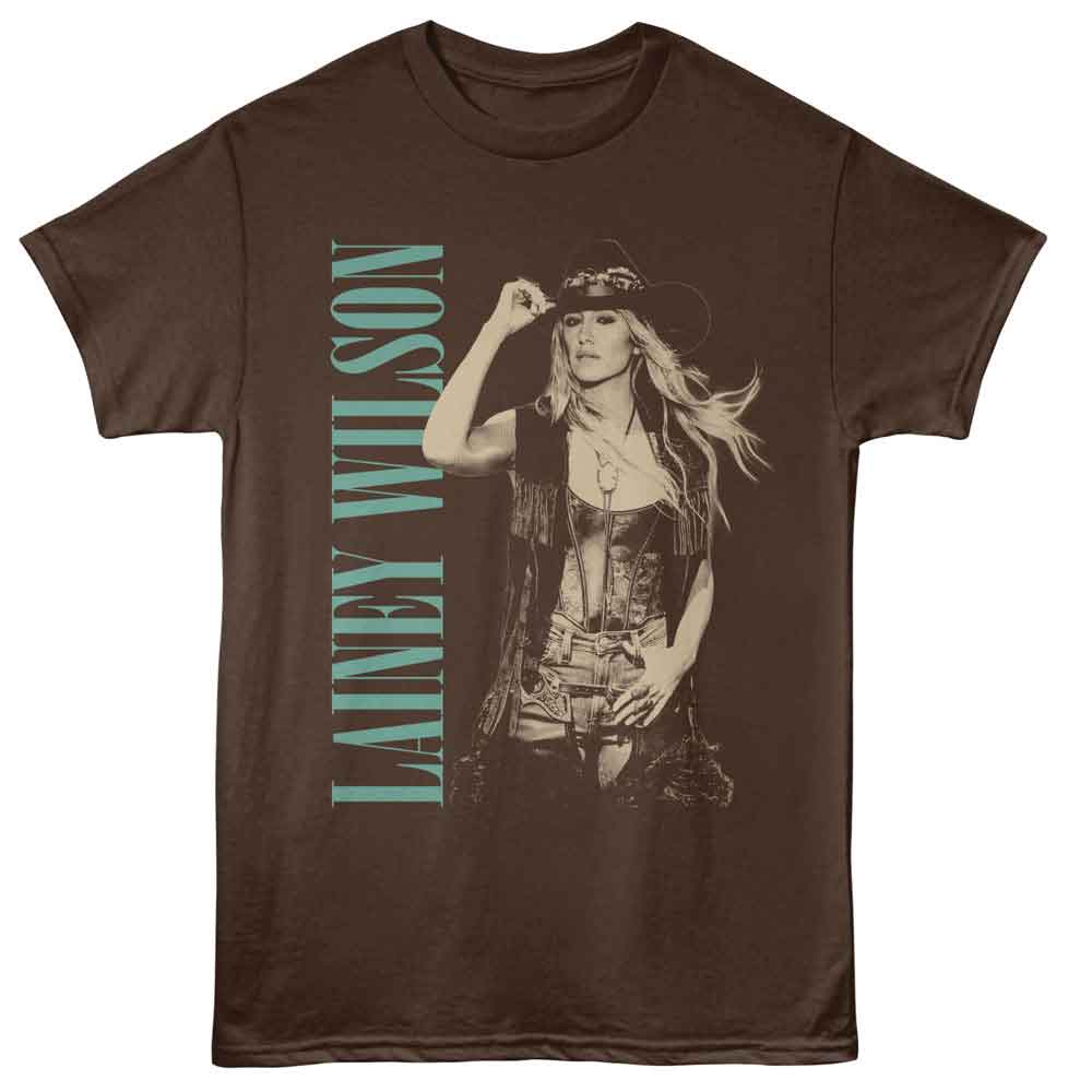 Lainey Wilson Monotone Cowboy Hat Official T-Shirt