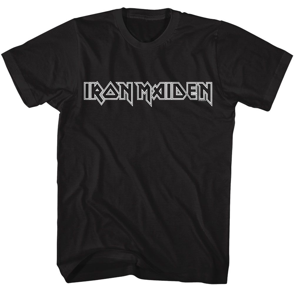 Iron Maiden White Line Logo Official T-Shirt Large *Sale